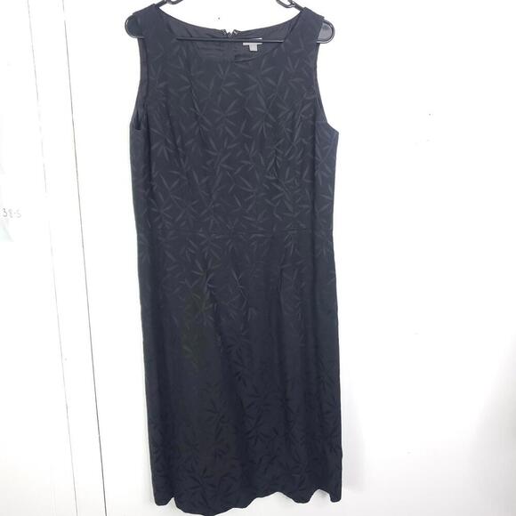 Ann Taylor Dress Womens 14 Sleeveless Career Modest Leaves Print Professional - Picture 1 of 10